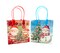 TINYMILLS Rustic Christmas Party Goody Bags 12 Pack – Cute Vintage Holiday Gift Bags for Kids, Santa & Snowman Designs, Christmas Party Favors, Candy Treat Bags, Classroom Holiday Supplies
